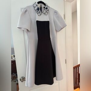 Elegant Black and White Dress